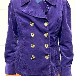 Deep purple velvet Mossimo women’s jacket, size XXL, blousy fit.